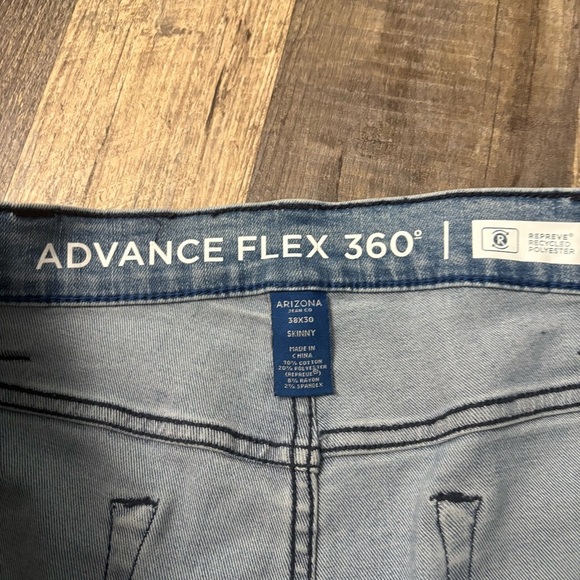 Men’s Arizona advanced flex 360 skinny jeans size 38x30 - Picture 10 of 13
